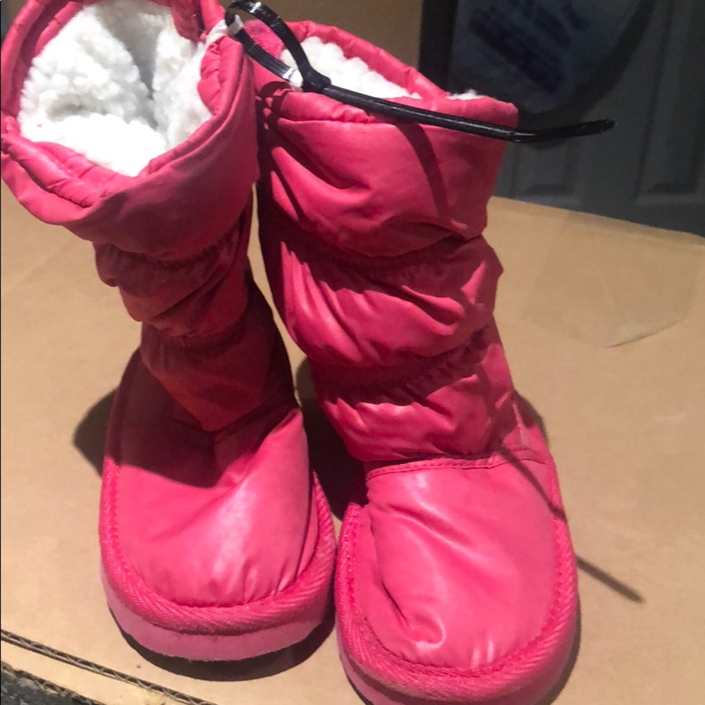 Pink Puffer boots